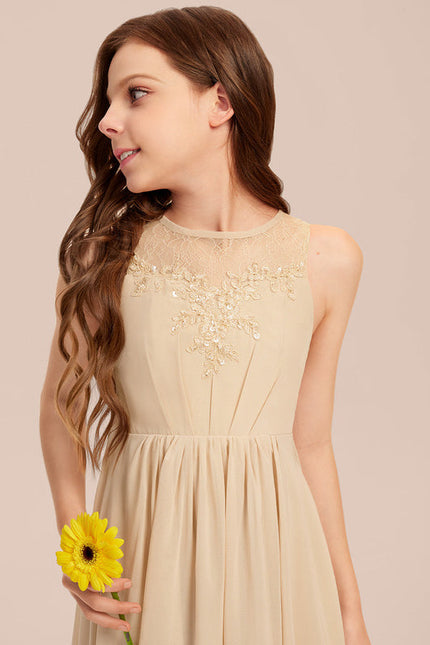 Robe Demoiselle D'Honneur Élégante Enfantine - gallery 2