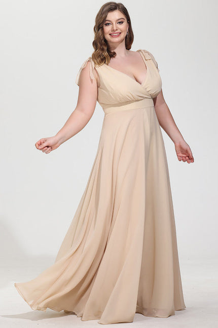 Robe Demoiselle D'Honneur Chiffon Élégante - gallery 7