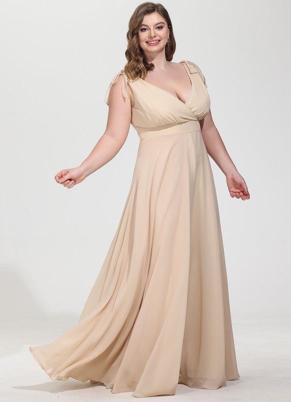 Robe Demoiselle D'Honneur Chiffon Élégante - gallery 7