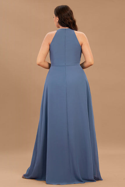 Robe Demoiselle D'Honneur Émeraude Fluide - gallery 6