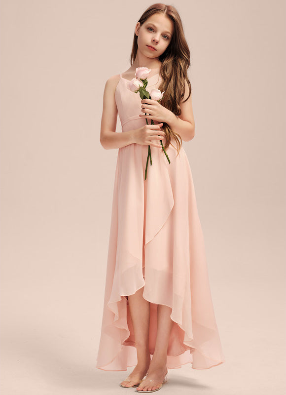 Robe Demoiselle D'Honneur Mousseline Junior - gallery 7