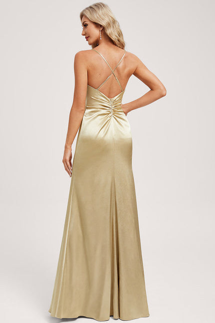 Robe Demoiselle D'Honneur Ombre De Satin Éclatant - gallery 5