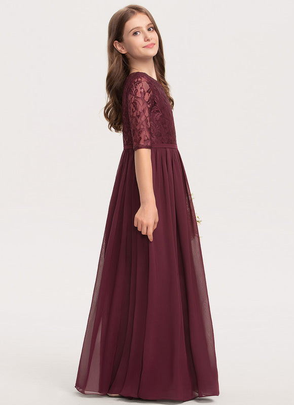 Robe Demoiselle D'Honneur Élégante Enfantine - gallery 3