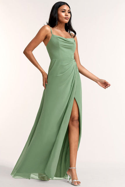 Robe Longue Fluide Demoiselle D'Honneur - gallery 2