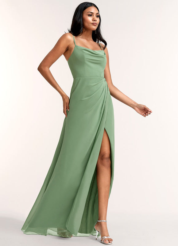 Robe Longue Fluide Demoiselle D'Honneur - gallery 2