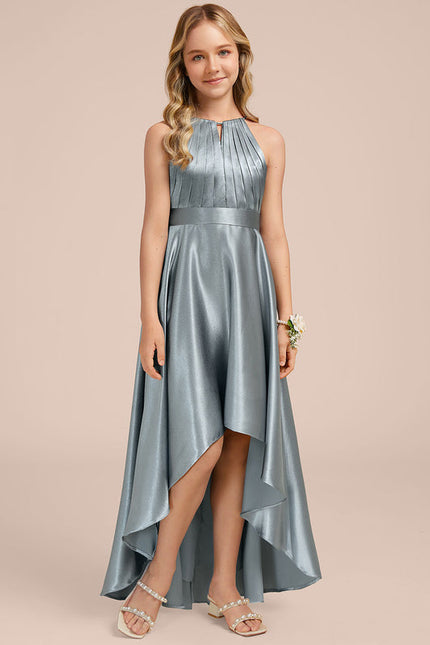 Robe Demoiselle D'Honneur Junior Asymétrique Satin - gallery 3