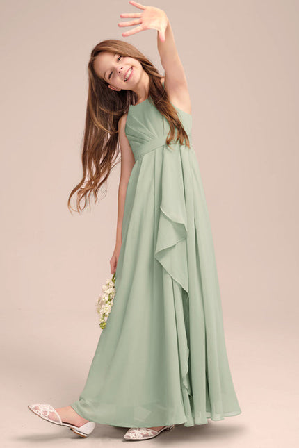 Robe Demoiselle D'Honneur Volante Prune - gallery 2