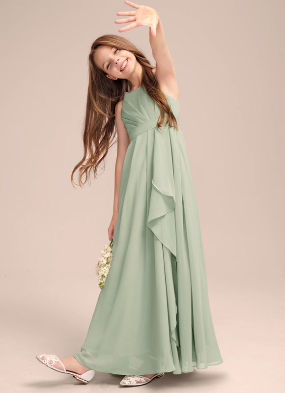 Robe Demoiselle D'Honneur Volante Prune - gallery 2