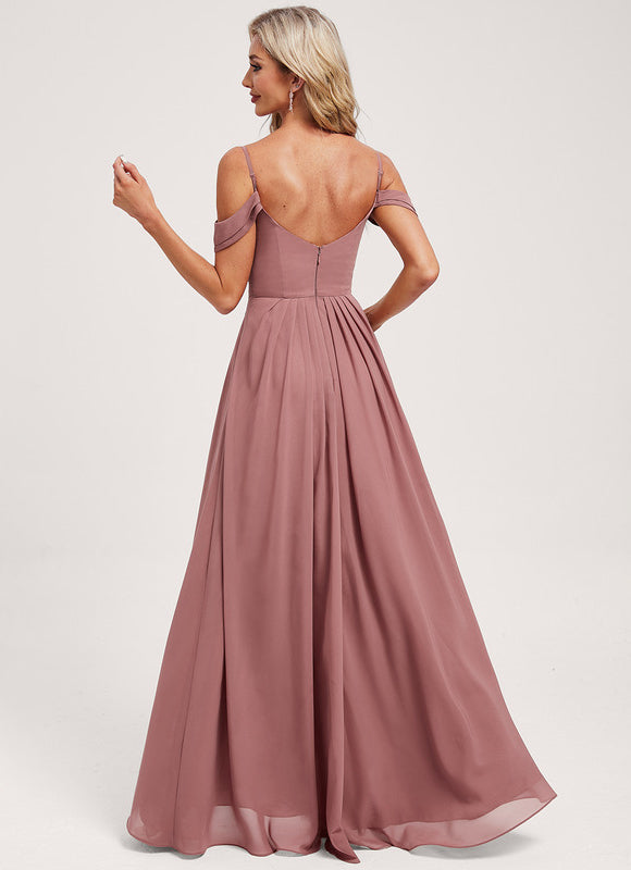 Robe Demoiselle D'Honneur Éthérée Rose - gallery 4