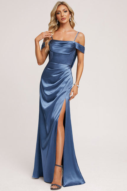 Robe Demoiselle D'Honneur Satin Éclatant - gallery 3