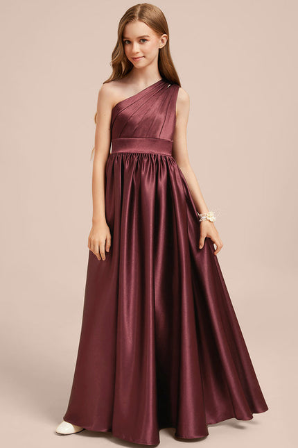 Robe Demoiselle D'Honneur Satin Unie Élégante - gallery 4