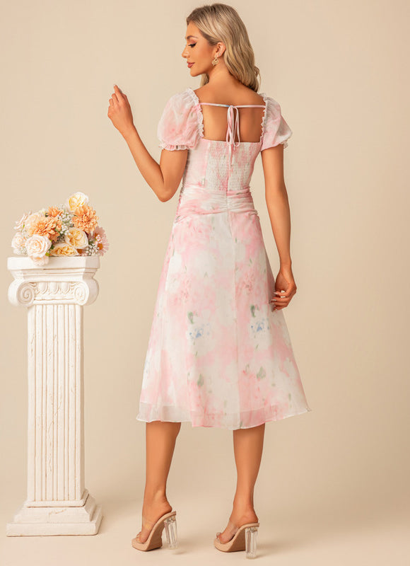 Robe Demoiselle D'Honneur Légère Pastel - gallery 2