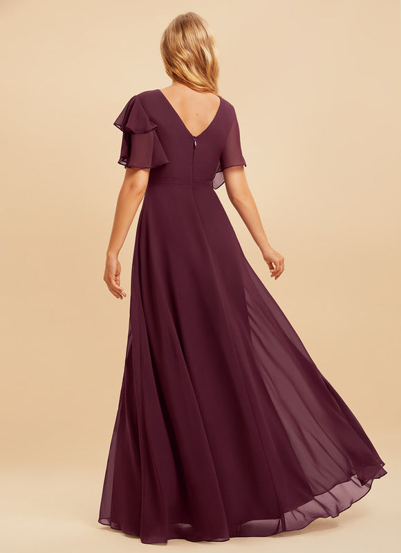 Robe Demoiselle D'Honneur Émeraude Fluide - gallery 4