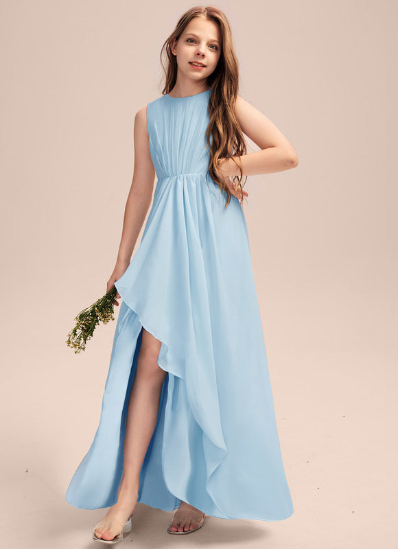 Robe Demoiselle D'Honneur Volante Prune - gallery 1
