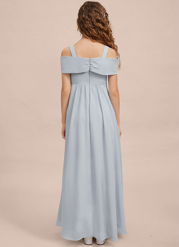 Robe Demoiselle D'Honneur Flottante Cerise - gallery 6