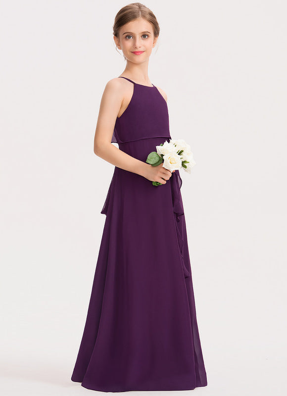 Robe Demoiselle D'Honneur Chiffon Enfant - gallery 3