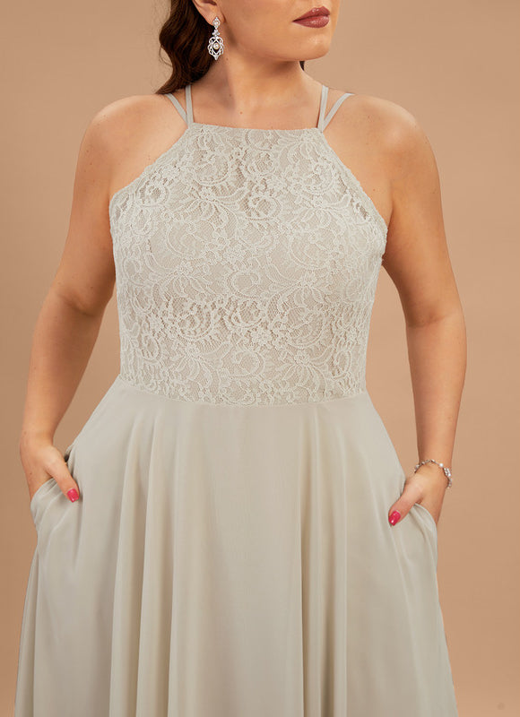 Robe Demoiselle D'Honneur Mousse Poudrée - gallery 8