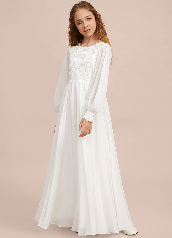 Robe Demoiselle D'Honneur Élégante Enfantine - gallery 3