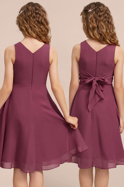 Robe Demoiselle D'Honneur Bleu Nuit Fluide - gallery 2