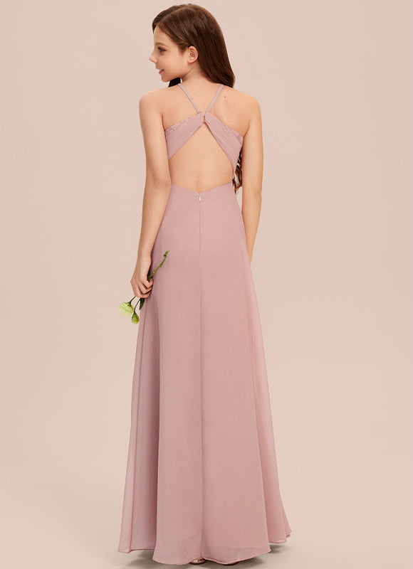 Robe Demoiselle D'Honneur Aquarelle Verte - gallery 3