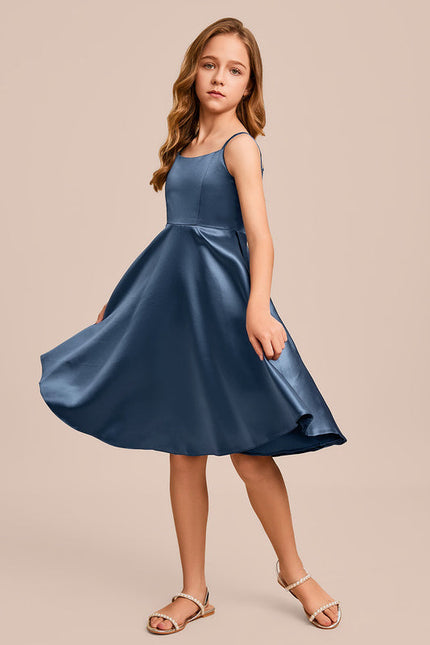 Robe Demoiselle D'Honneur Satin Charmeuse Ajustée