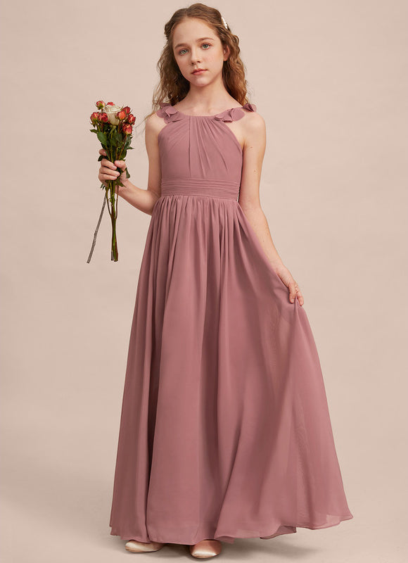 Robe Demoiselle D'Honneur Flottante Poudrée - gallery 1