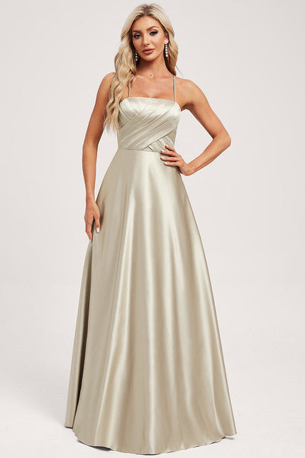 Robe Demoiselle D'Honneur Satinée Ivoire