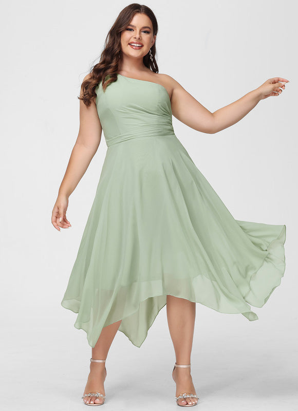 Robe Demoiselle D'Honneur Chiffon Rose - gallery 6