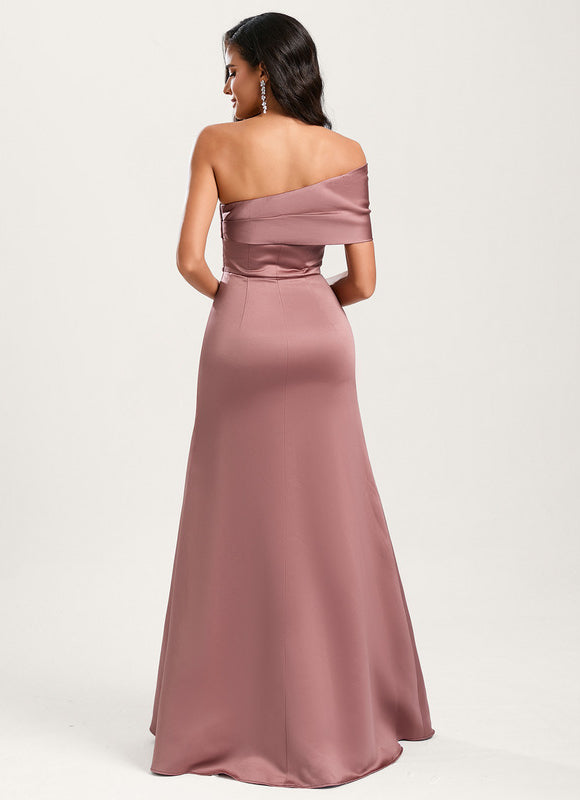 Robe Demoiselle D'Honneur Satin Émergence - gallery 3