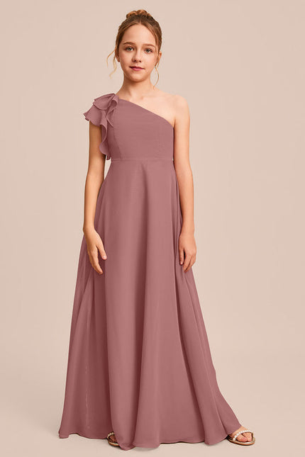 Robe Demoiselle D'Honneur Vert Poudré Élégant