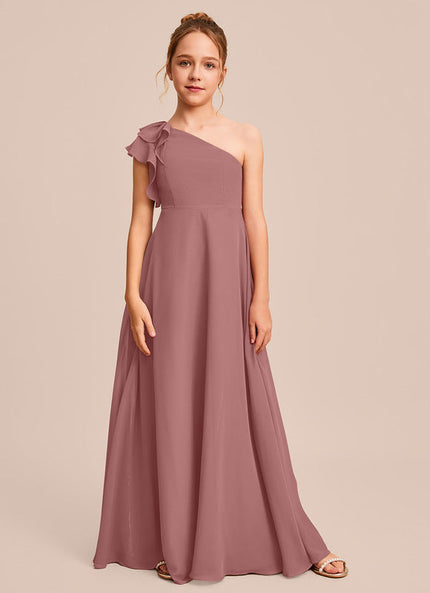 Robe Demoiselle D'Honneur Vert Poudré Élégant