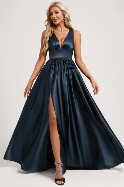 Robe Longue Satin Demoiselle D'Honneur