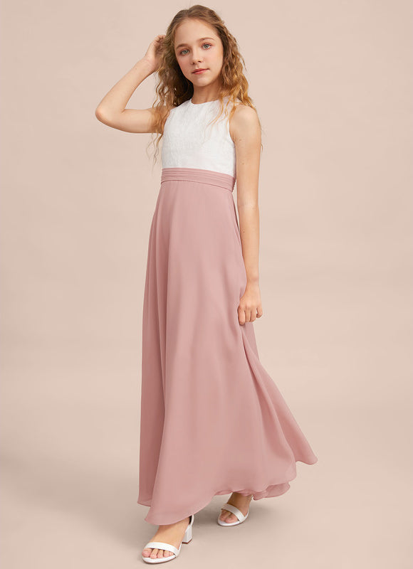 Robe Demoiselle D'Honneur Élégante Enfantine - gallery 5