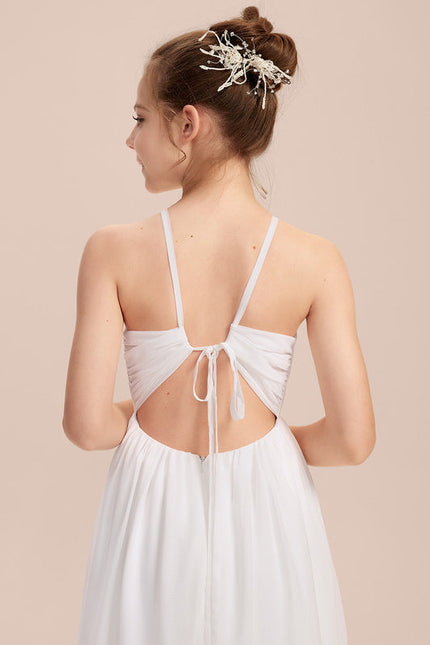 Robe Demoiselle D'Honneur Nuit Marine Fluide - gallery 3