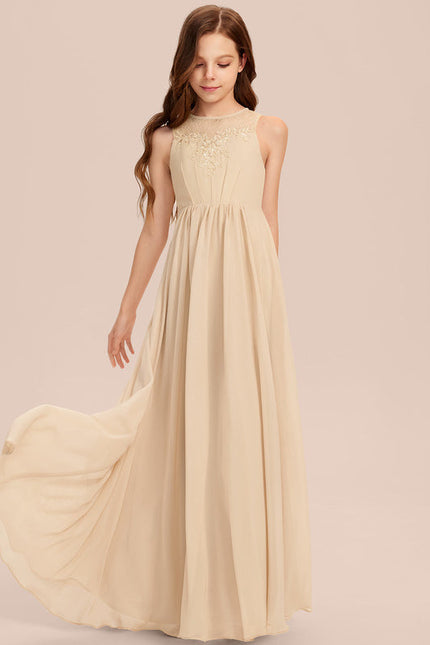 Robe Demoiselle D'Honneur Élégante Enfantine