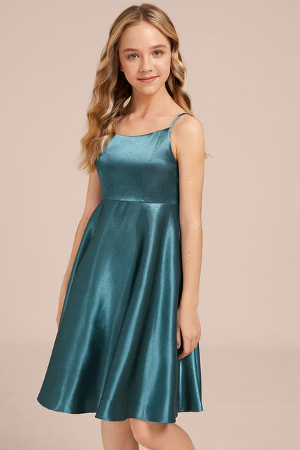 Robe Demoiselle D'Honneur Satin Vert Clair