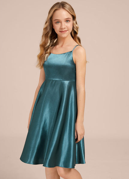 Robe Demoiselle D'Honneur Satin Vert Clair