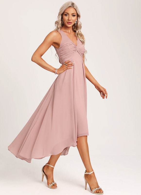 Robe Demoiselle D'Honneur Mousseline Aérienne - gallery 1