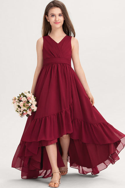 Robe Demoiselle D'Honneur Mousseline Froncée