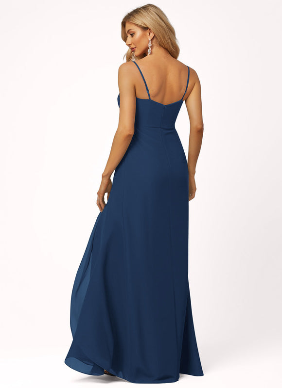 Robe Longue Fluide Demoiselle D'Honneur - gallery 1