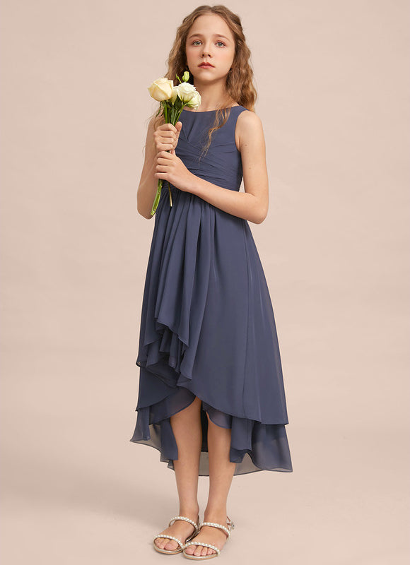 Robe Demoiselle D'Honneur Nuit Marine Fluide - gallery 2