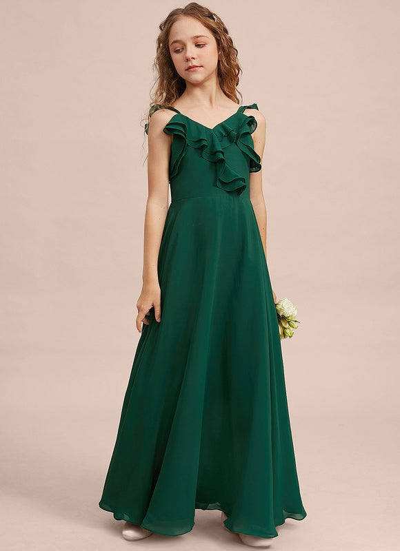 Robe Demoiselle D'Honneur Verte Éthérée - gallery 4