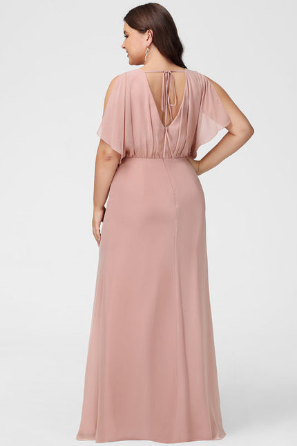 Robe Demoiselle D'Honneur Fluidité Rosée - gallery 9