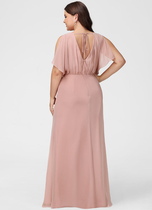 Robe Demoiselle D'Honneur Fluidité Rosée - gallery 9