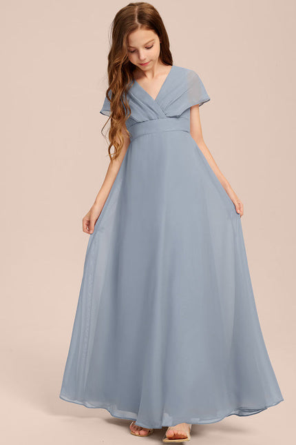 Robe Demoiselle D'Honneur Verte Éthérée - gallery 2