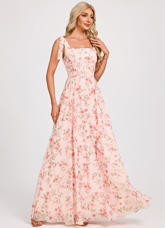 Robe Longue Pastel Demoiselle D'Honneur - gallery 1