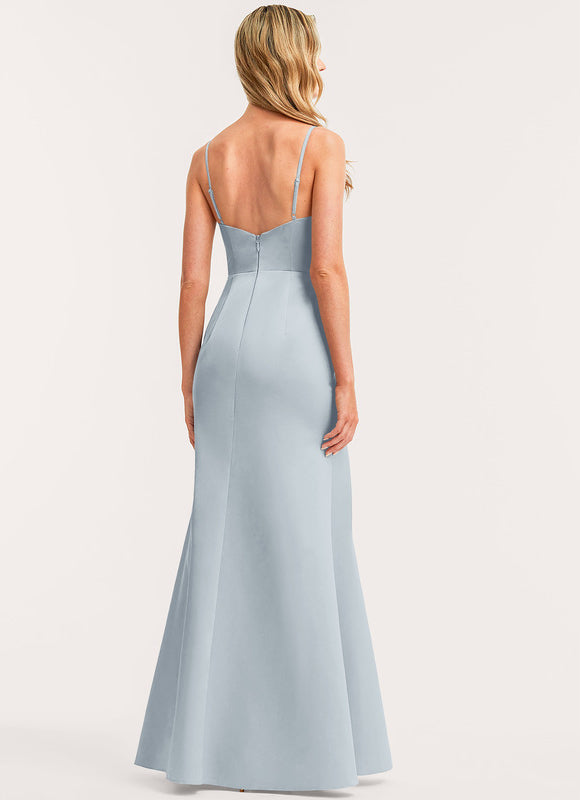 Robe Demoiselle D'Honneur Rose Satin - gallery 1