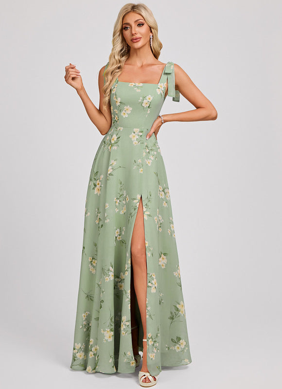 Robe Longue Pastel Demoiselle D'Honneur - gallery 2