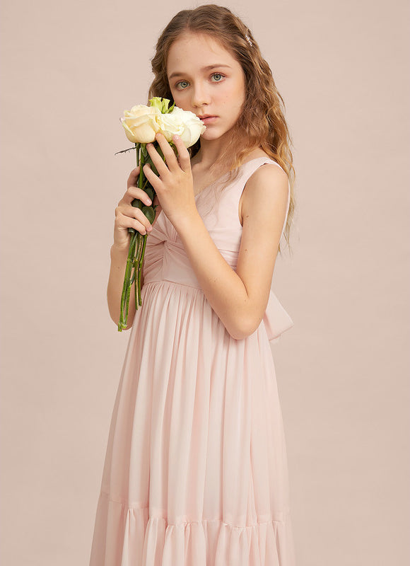 Robe Demoiselle D'Honneur Verte Éthérée - gallery 1