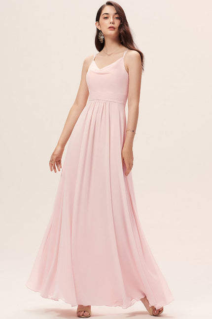 Robe Longue Fluide Demoiselle D'Honneur - gallery 1